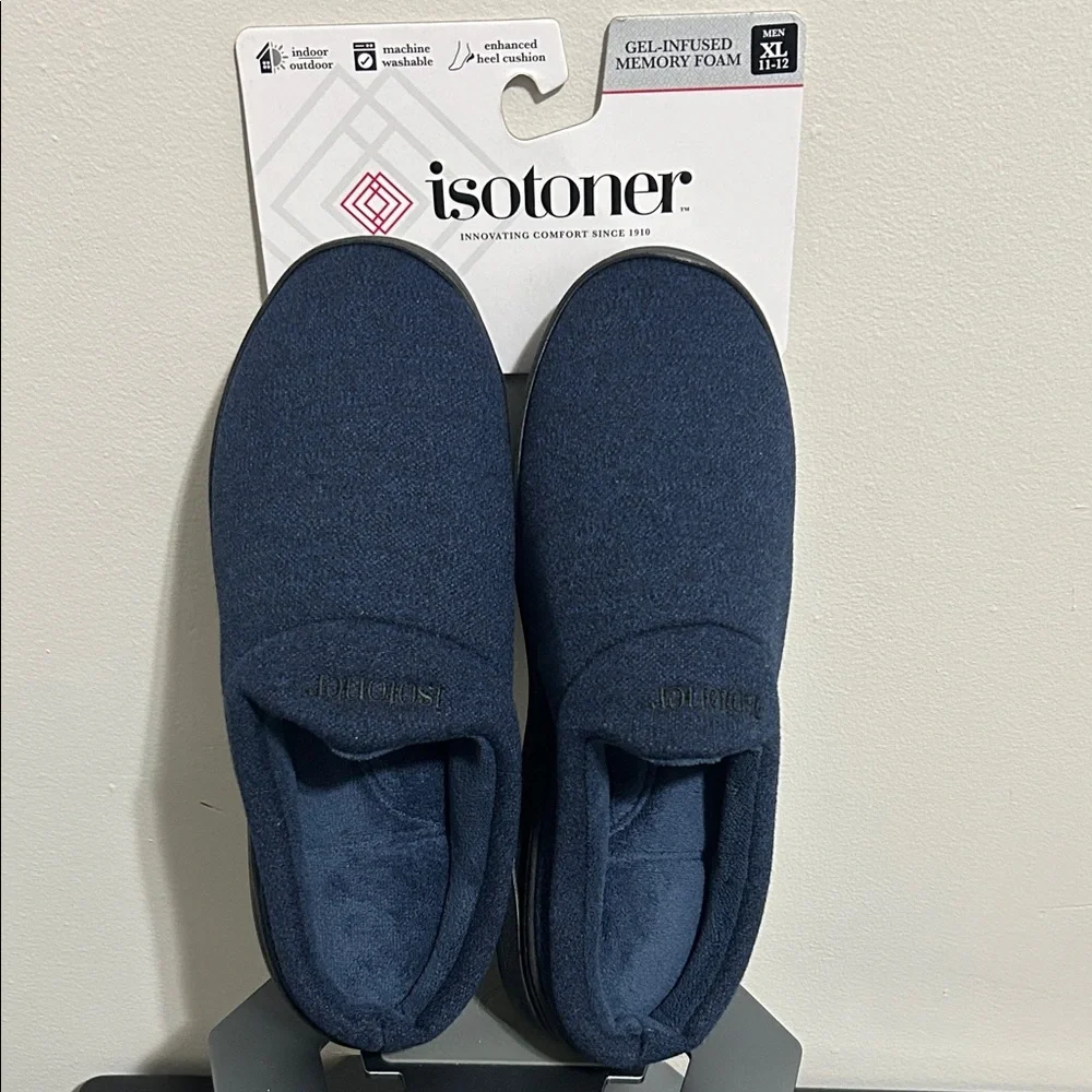 ISOTONER Men’s Gel-Infused  Slippers – Size 11-12